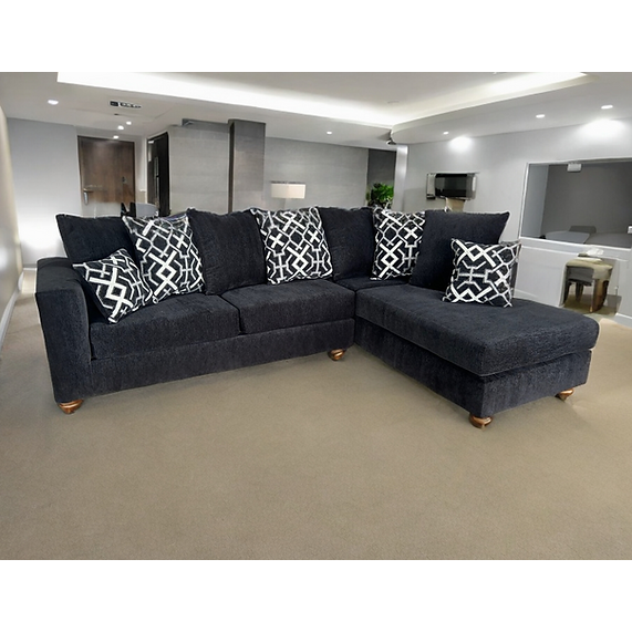 Graphite Sectional black