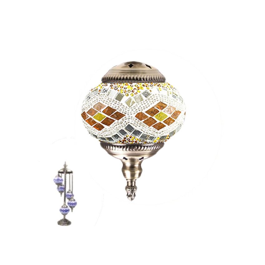 Golden Diamonds Turkish Floor Lamps with 5 Globes