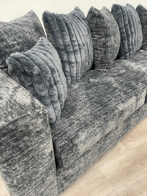 Modern Charcoal Sectional Sofa | LAF Sofa & RAF Chaise for Contemporary Living Rooms