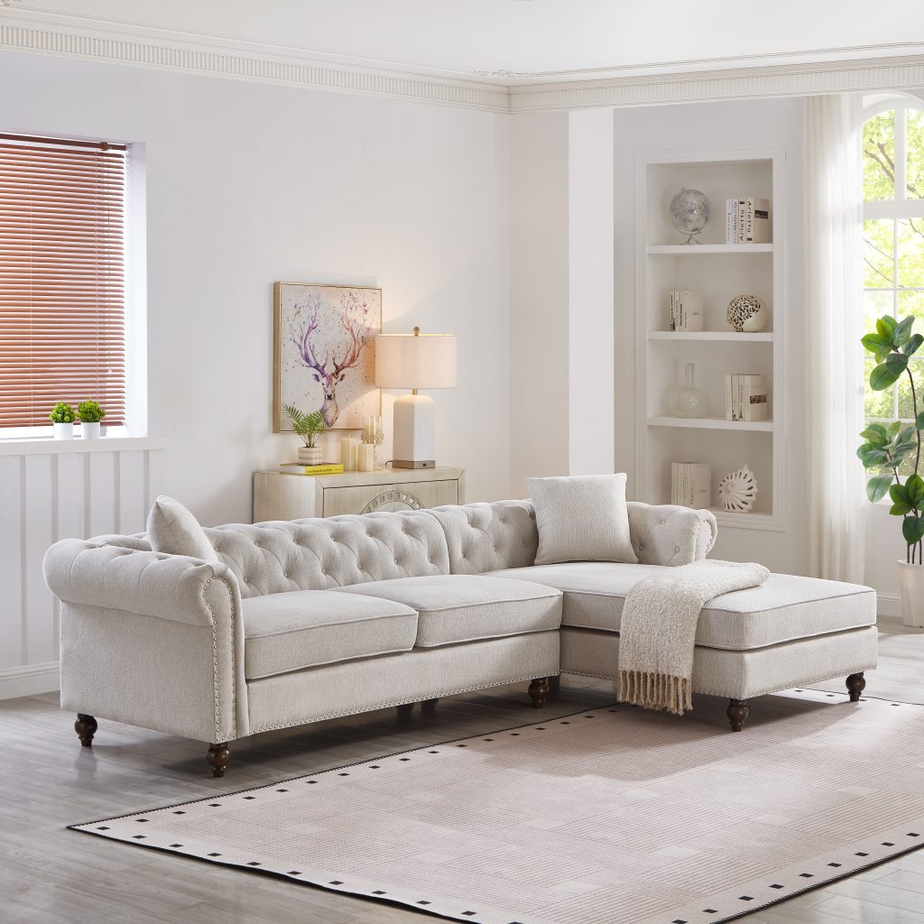 Blake Chesterfield Sectional Sofa