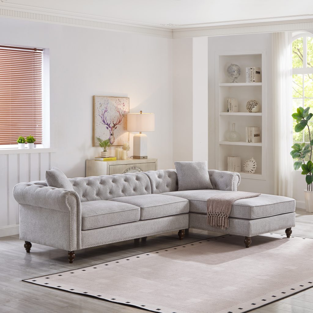 Blake Chesterfield Sectional Sofa