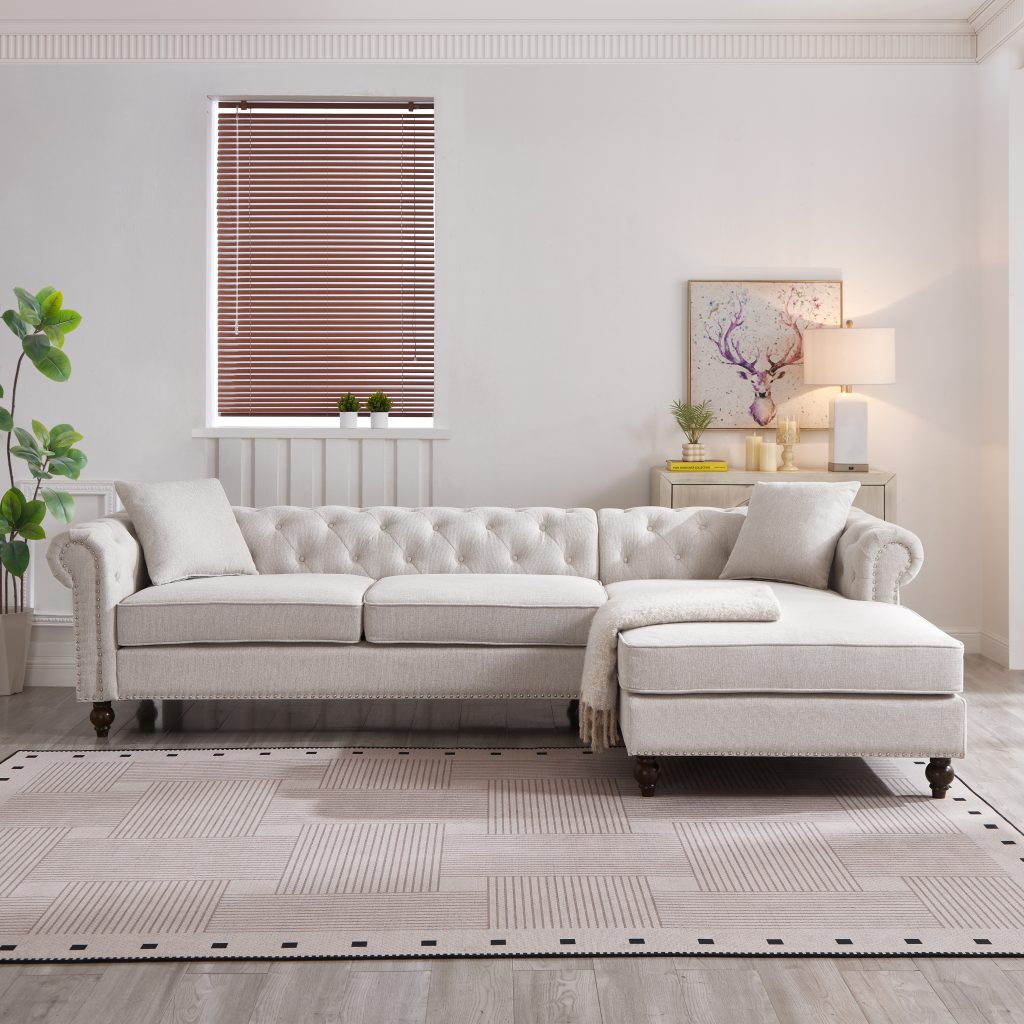 Blake Chesterfield Sectional Sofa