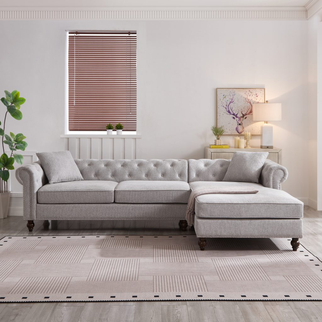 Blake Chesterfield Sectional Sofa
