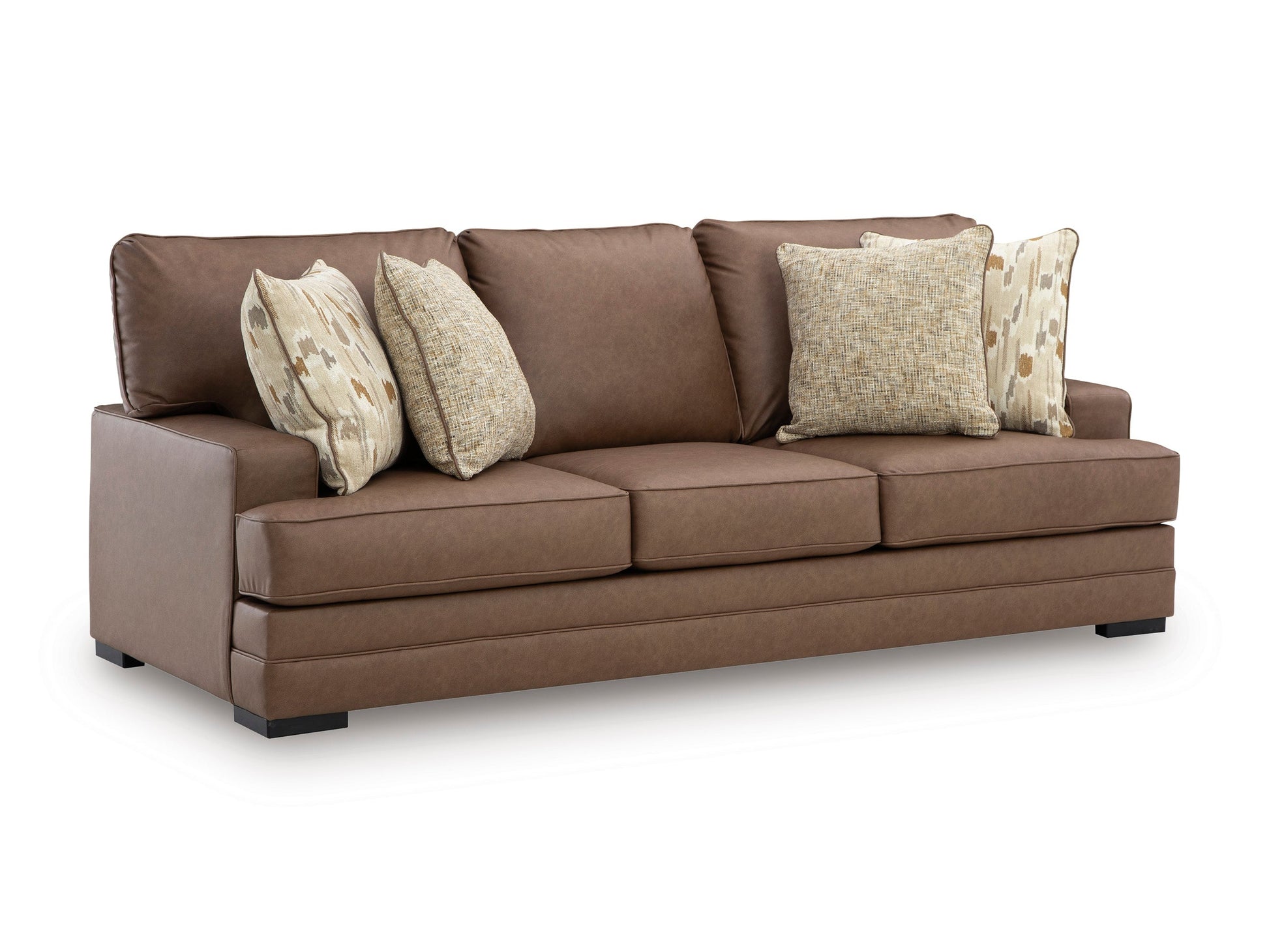 VillaCourt caramel sofa & loveseat