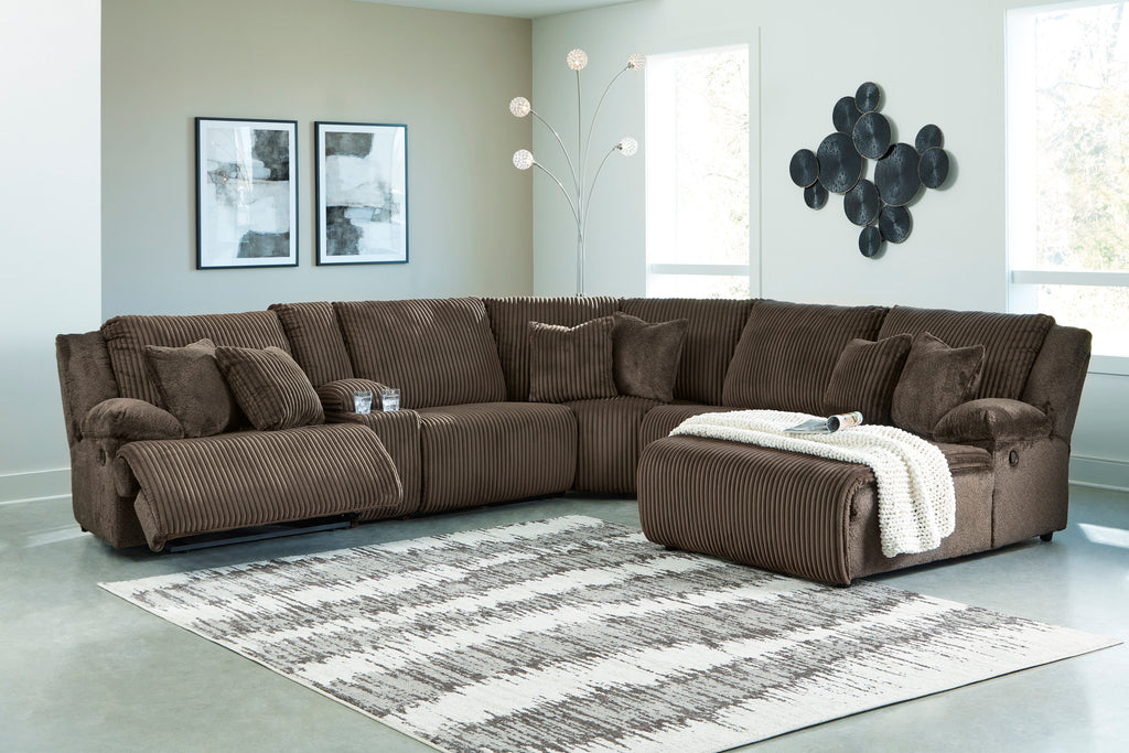 Top Tier Recining Sectional