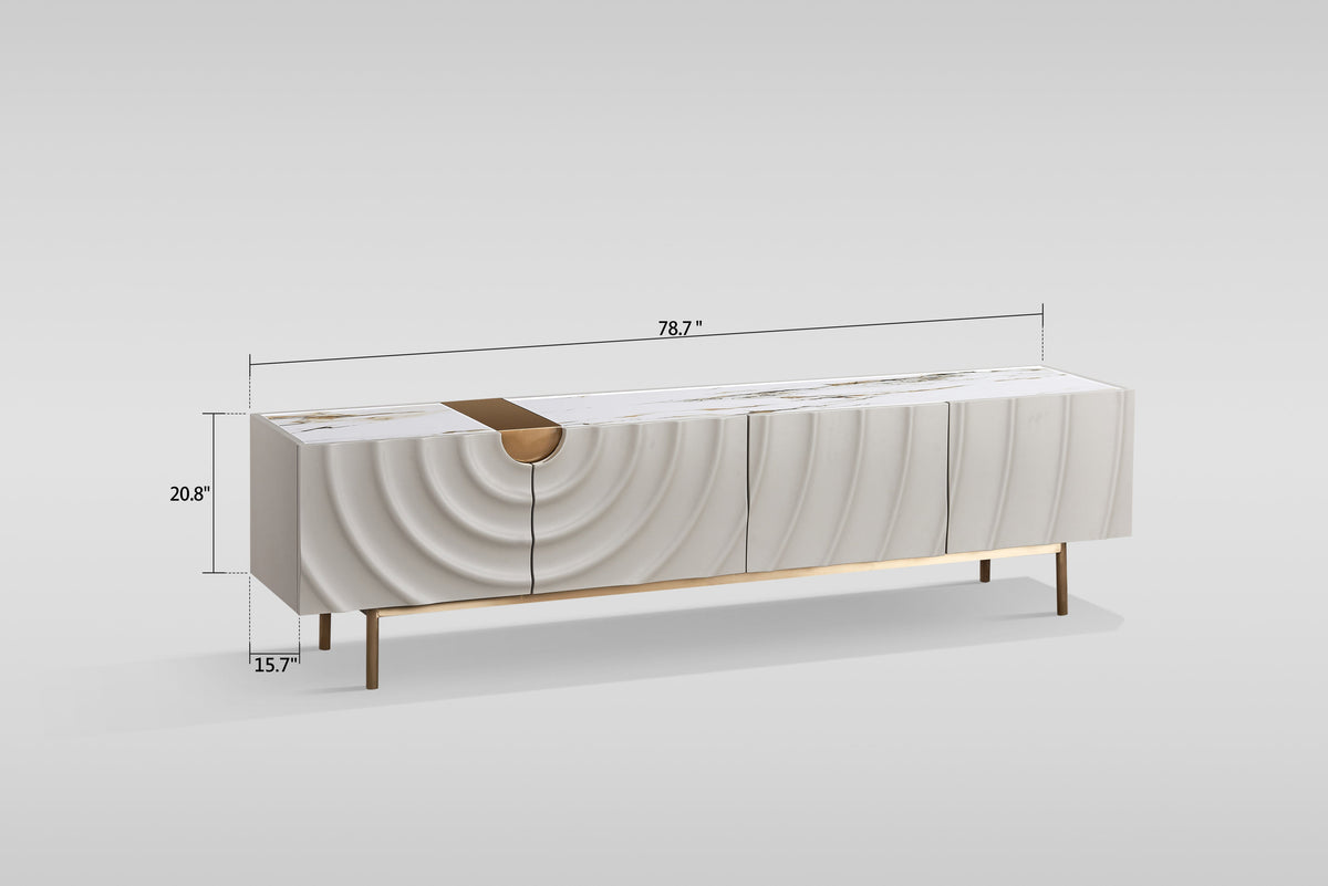 Onda TV Console (Cream White)