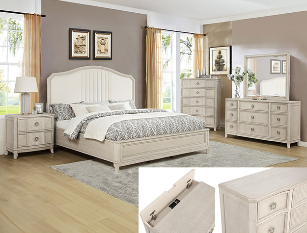 NAPOLI WOOD BEIGE BEDROOM