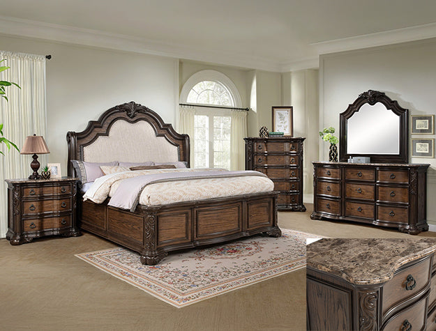 LUDWIG BEDROOM BROWN