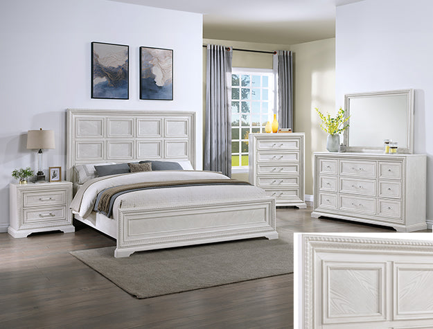 ALEXANDRIA WOOD IVORY BEDROOM