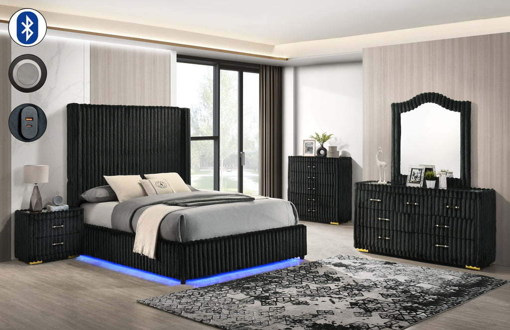Melinda Black Bedroom Set