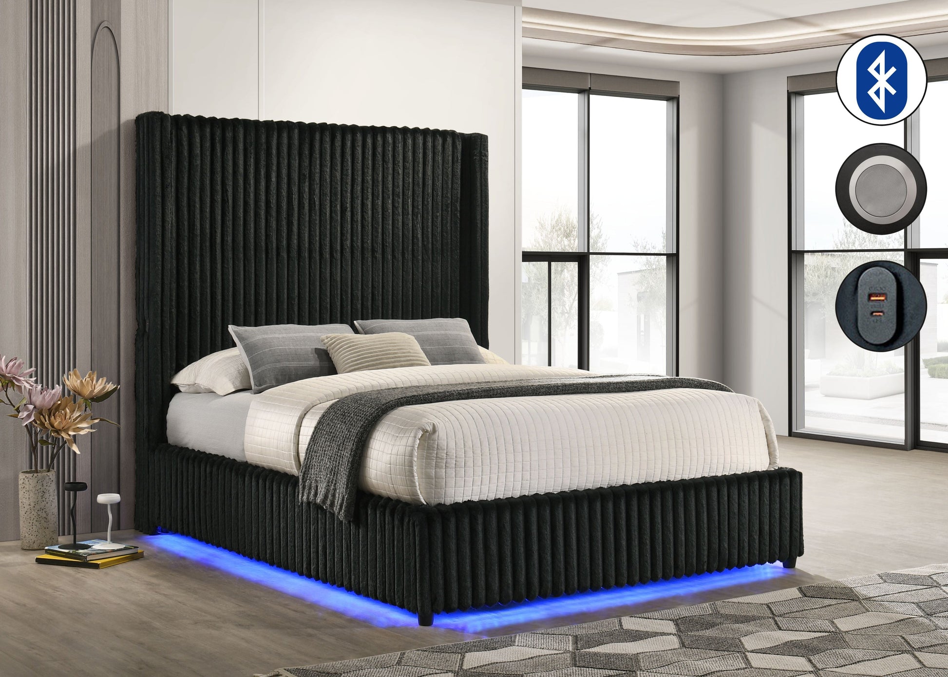 Melinda Black Bedroom Set