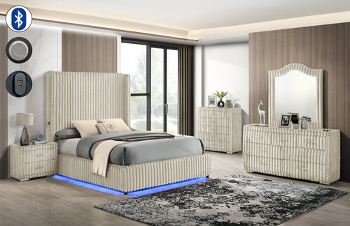 Melinda Cream Bedroom Set