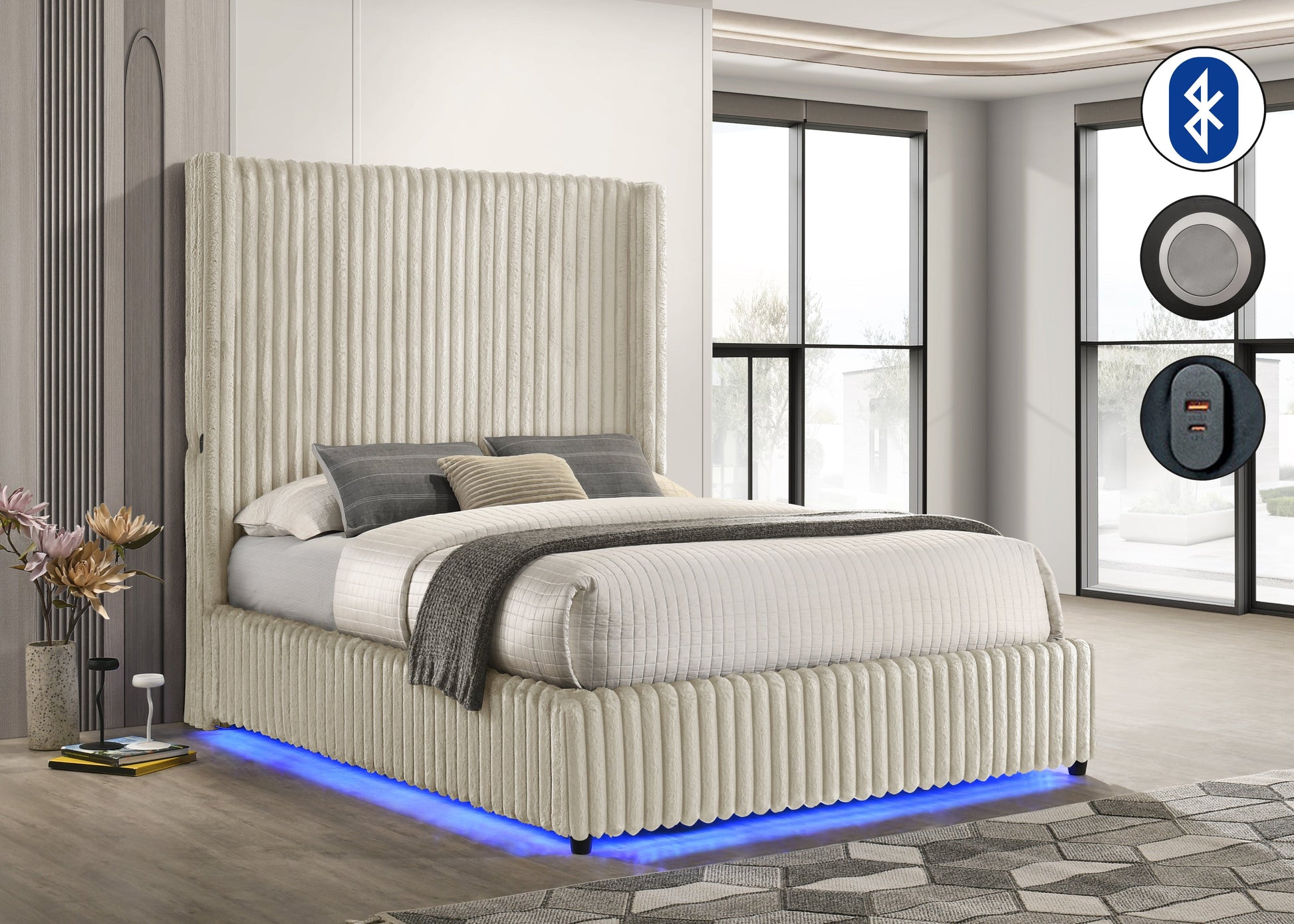 Melinda Cream Bedroom Set