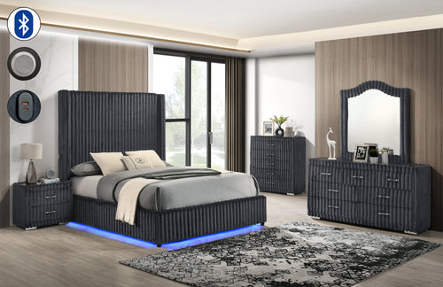 Melinda Grey Bedroom Set
