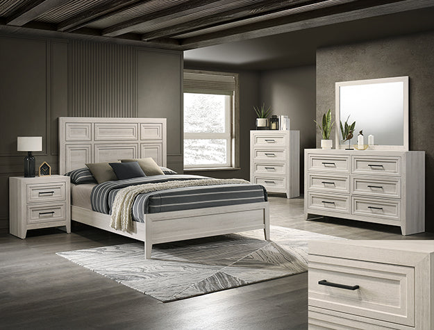LORRAINE WOOD LIGHT BEDROOM