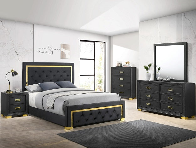 PEPE BLACK TUFFFET BEDROOM