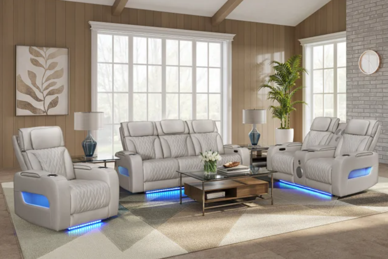 Dubai 3PC Sand Power Reclining Set