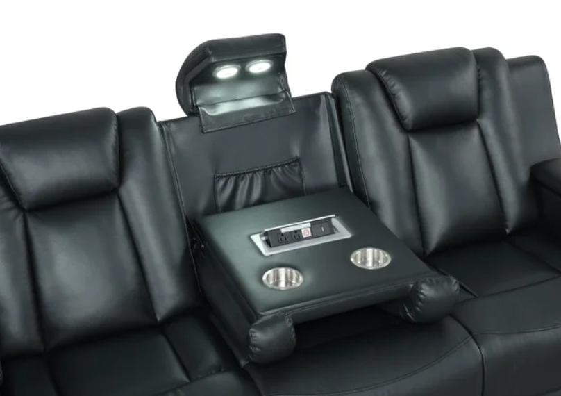 Hulk Black - 3PC Reclining Set