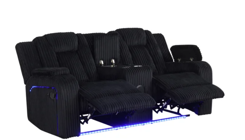 Hulk Black - 3PC Reclining Set