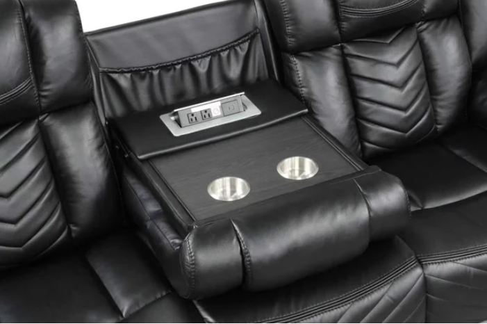 Ace Black - 3PC Reclining Set