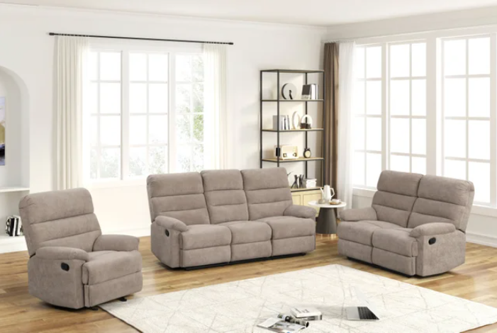 Albert Mocha Performance Fabric - 3PC Reclining Set