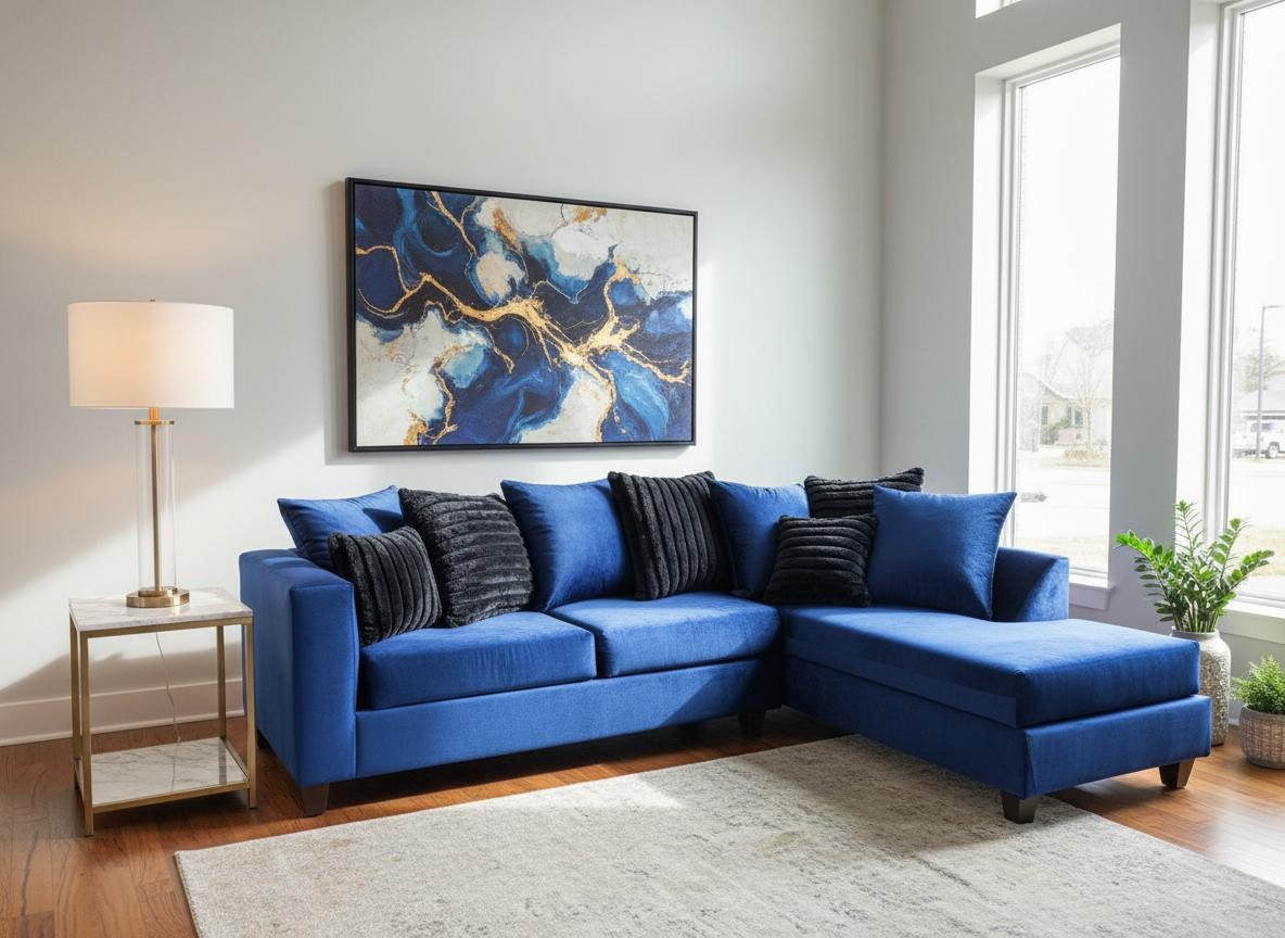 Kora sectional Blue
