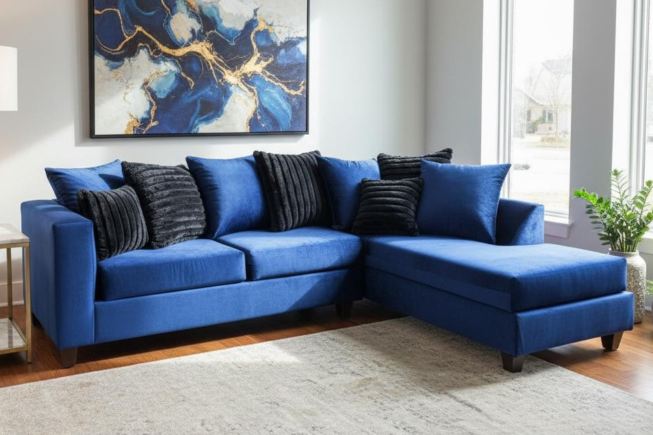 Kora sectional Blue