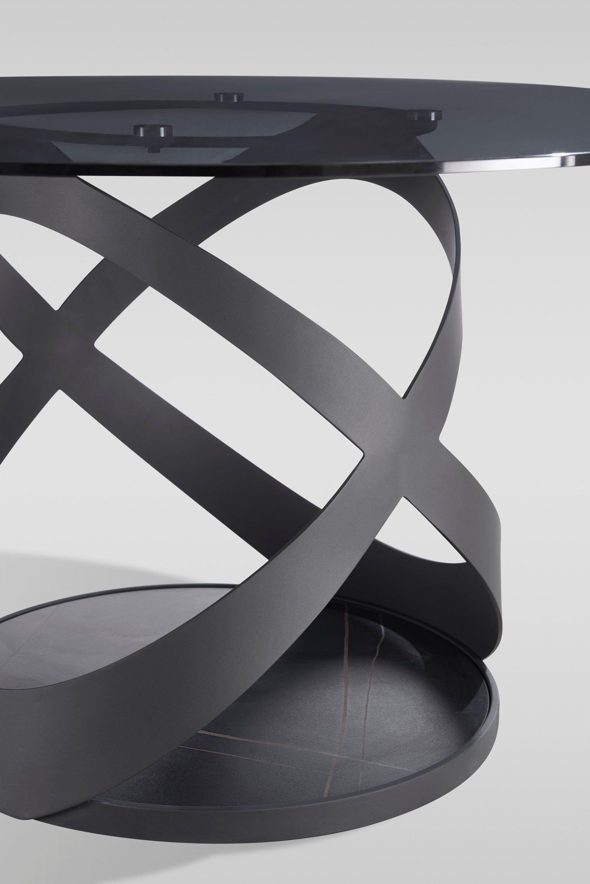 Dimi Smoke Glass/Black Dining Room