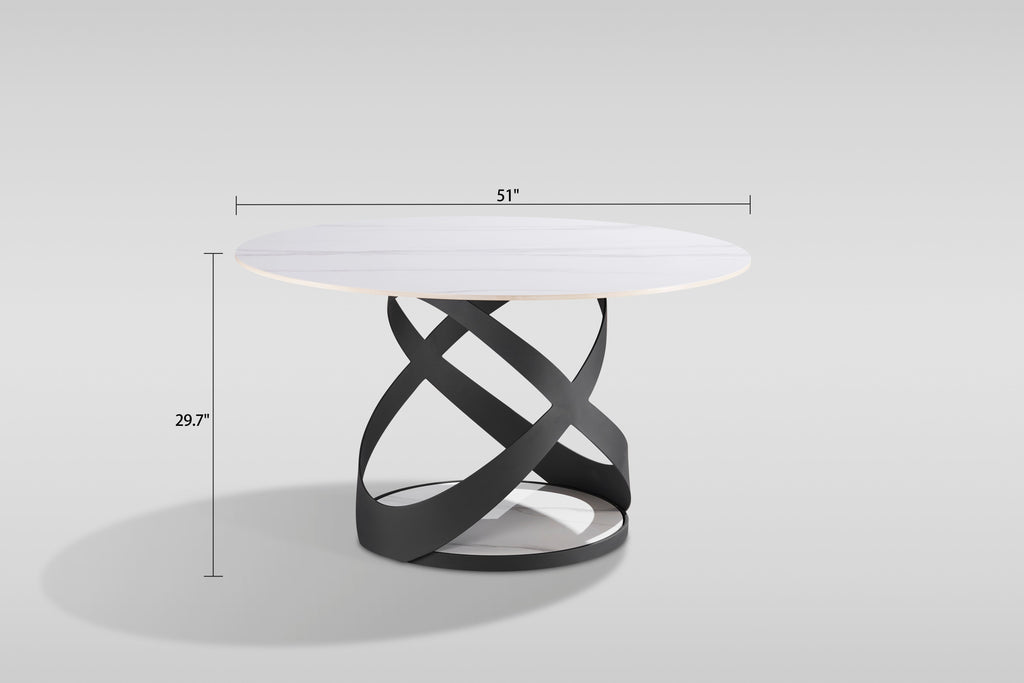 Dimi White/Black Dining Room