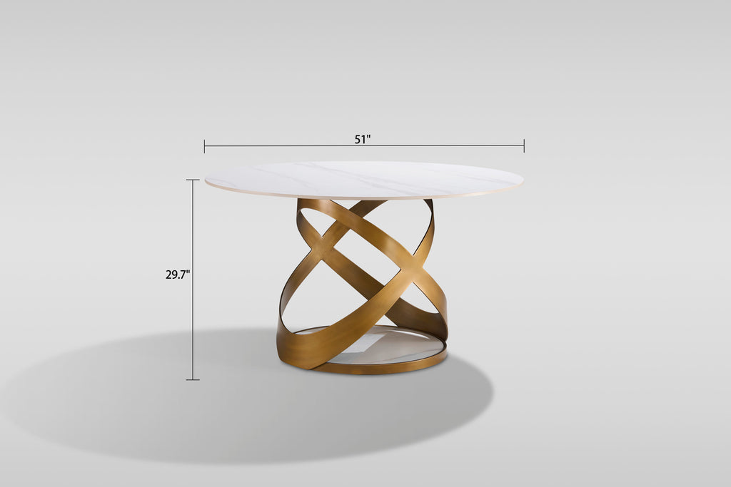 Dimi White/Bronze Dining Room