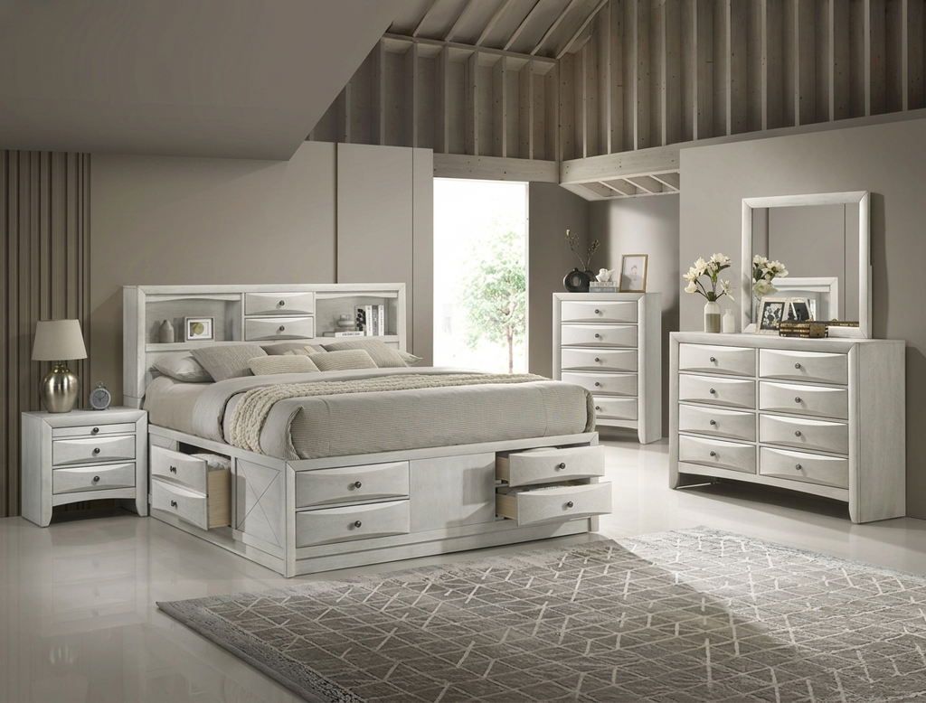 EMILY STORAGE WHITE BEDROOM