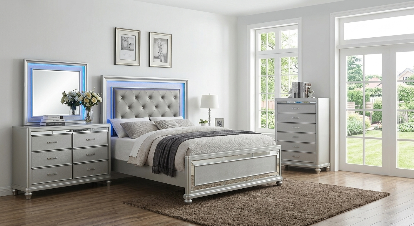 LILLIAN SILVER BEDROOM