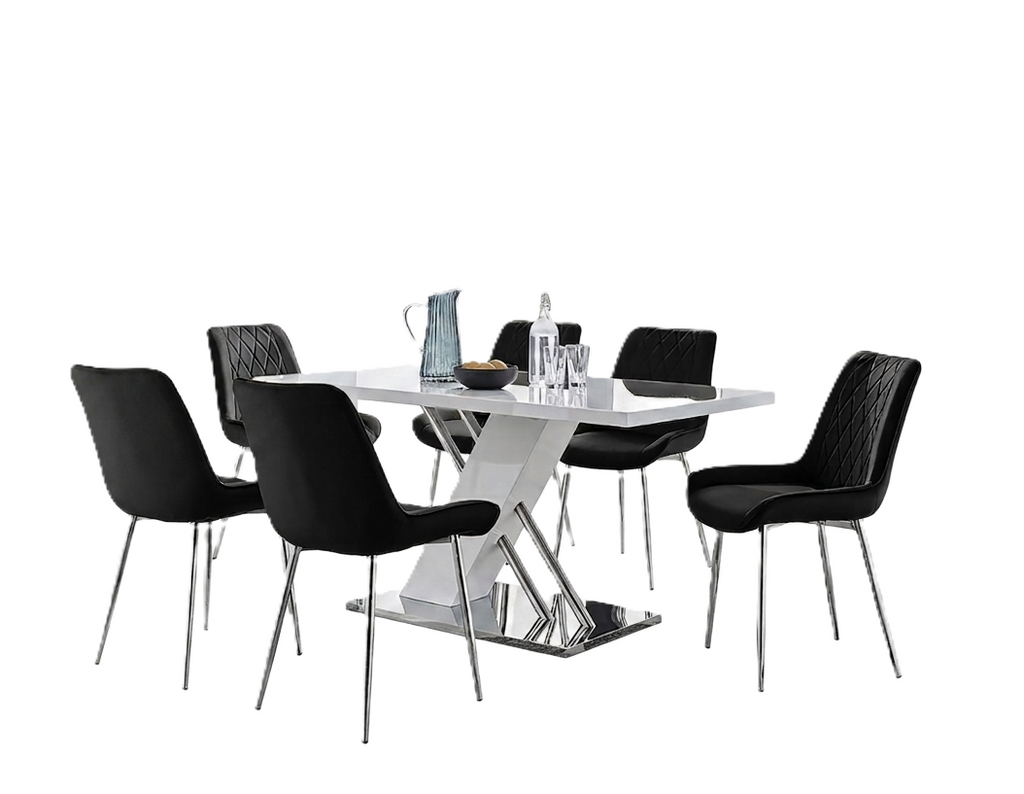 NEPTUNE 7PC DINING SET BLACK