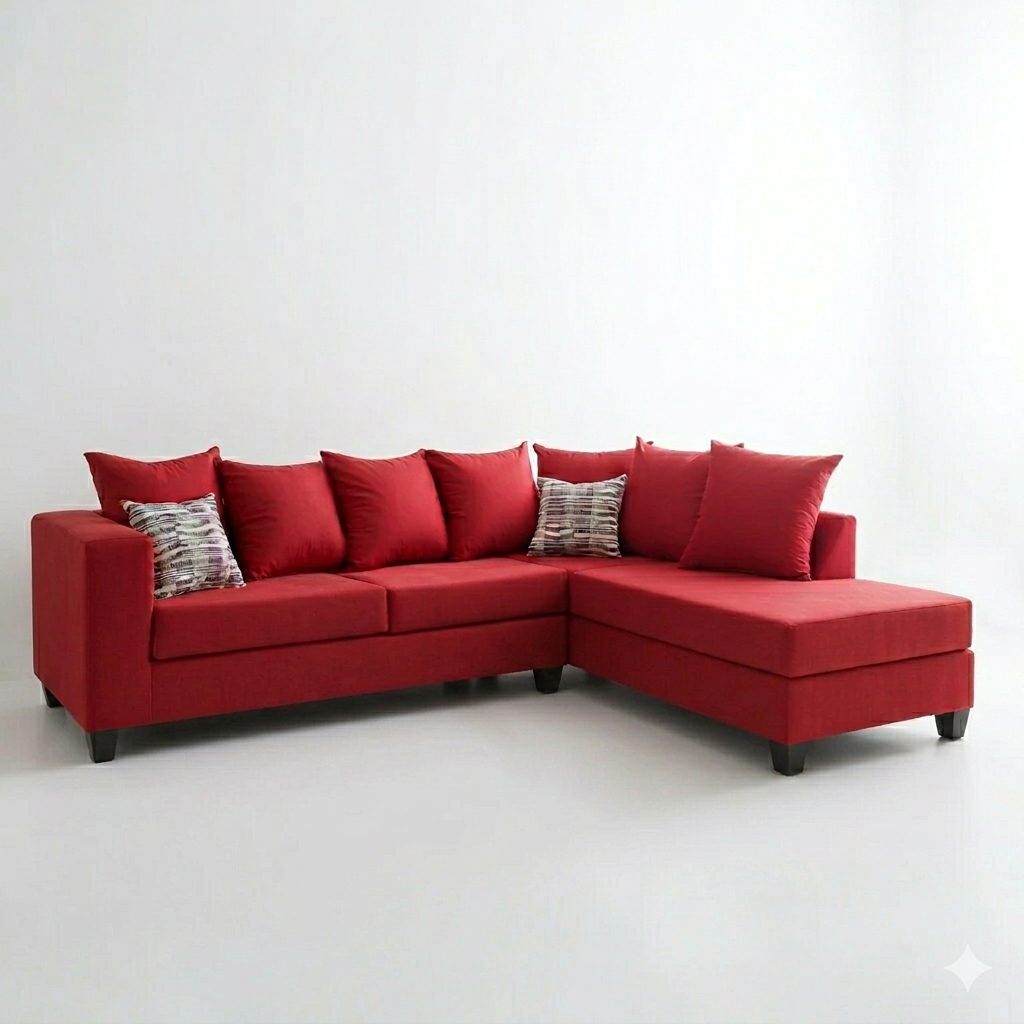 Sectional style red
