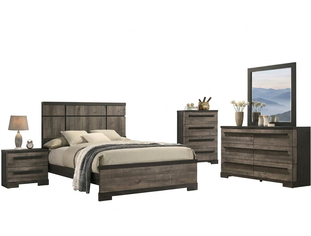 REMINGTON WOOD GREY BEDROOM