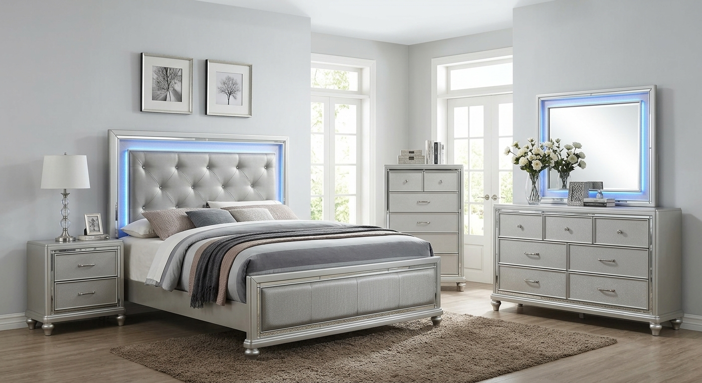 LILLIAN SILVER BEDROOM