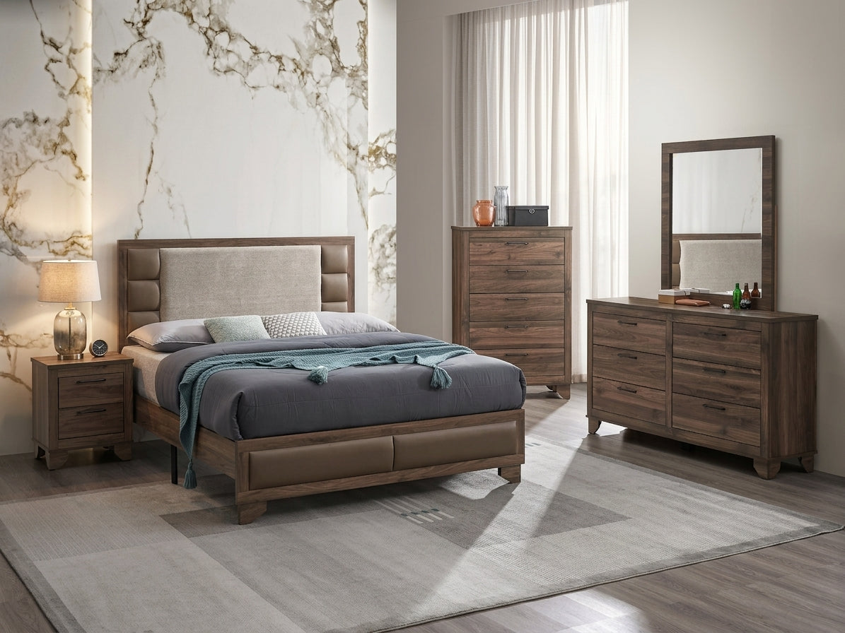 Mily Wood Bedroom Set