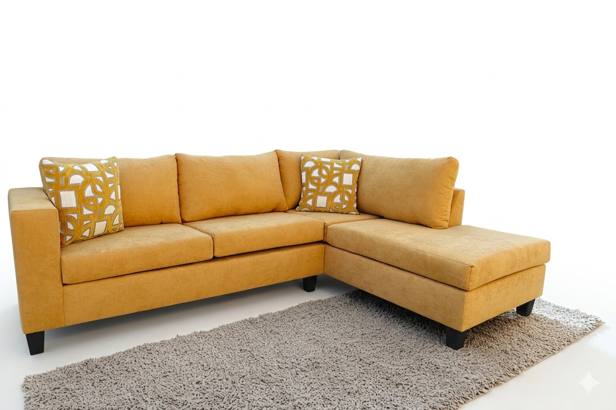 Yellow sectional