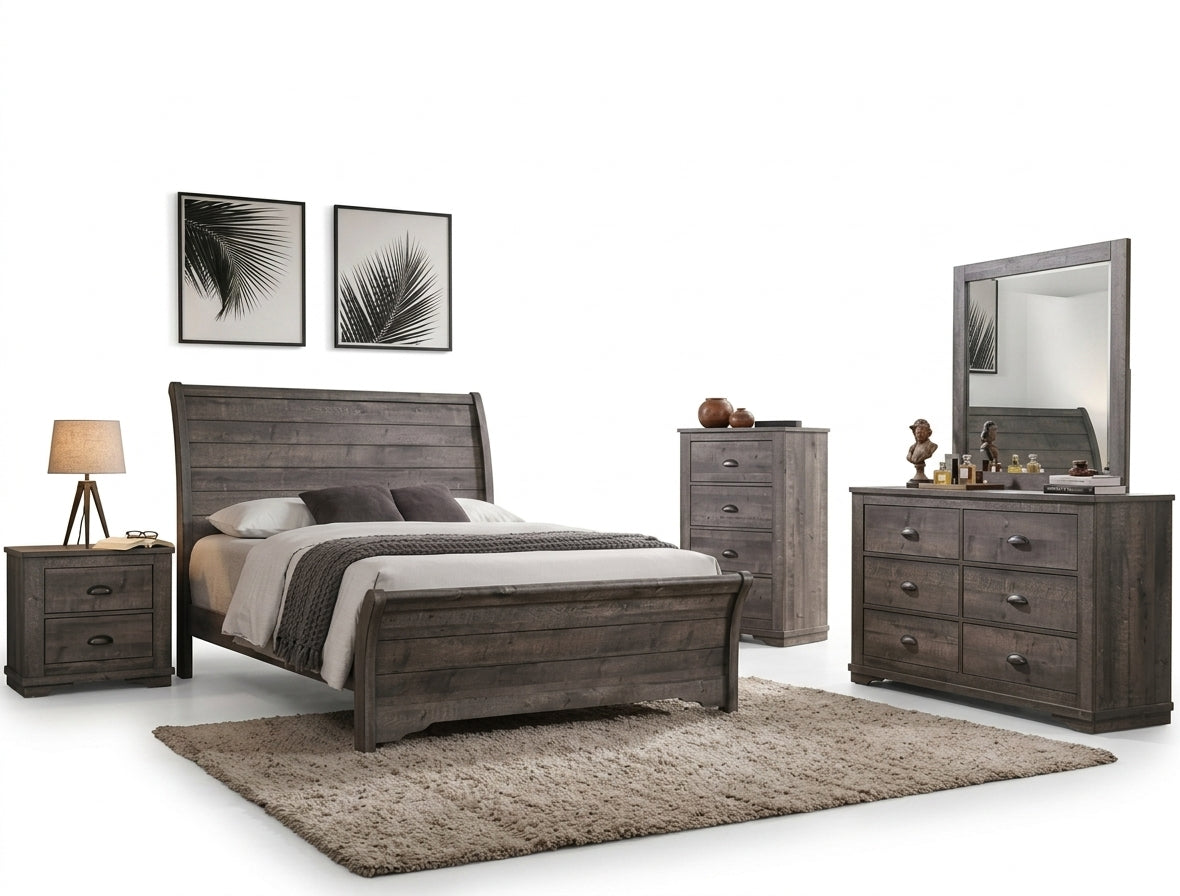 CORALEE BEDROOM GREY