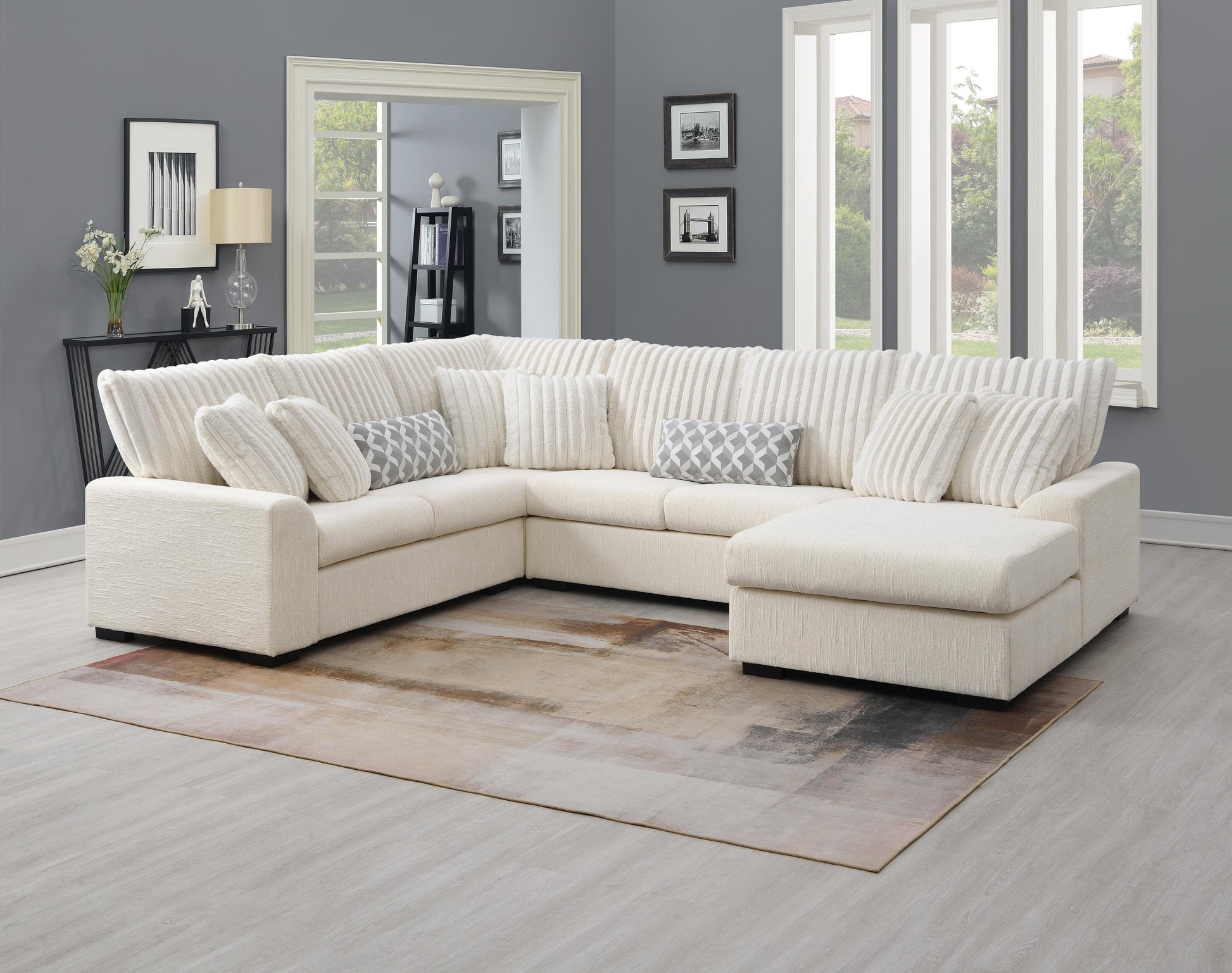 S1801 Brady Sectional 4pcs (Beige)