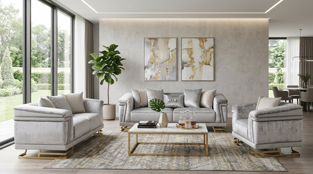 Amalfi Grey Living Room