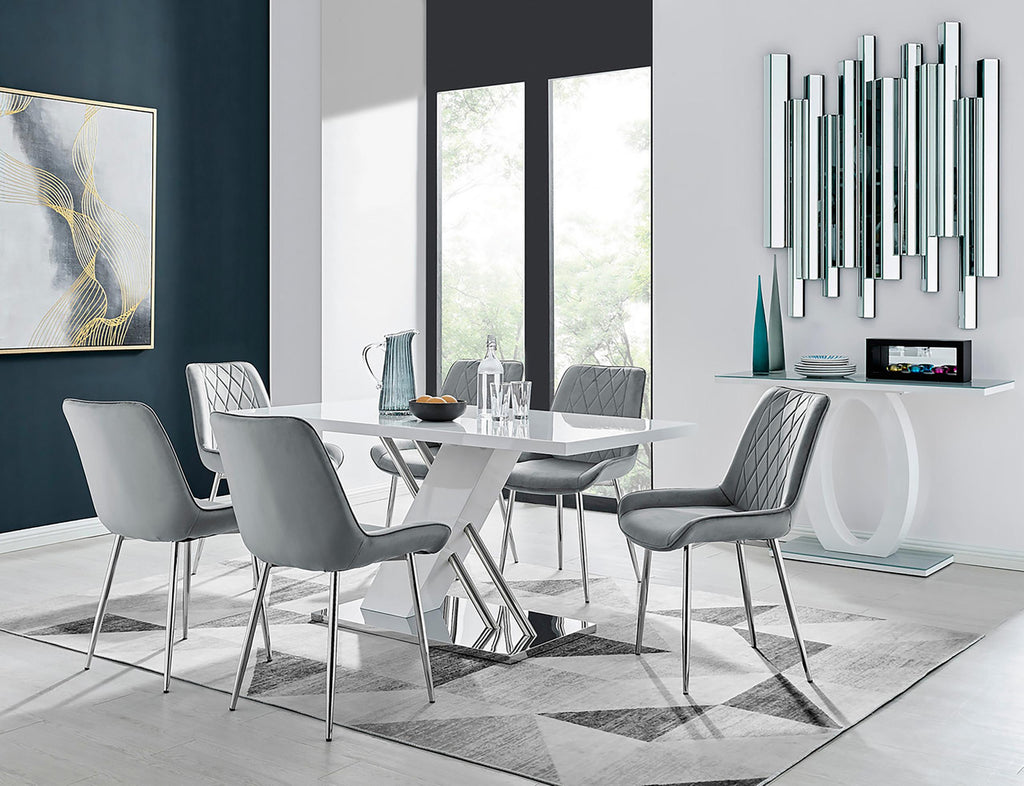 NEPTUNE 7PC DINING SET GREY