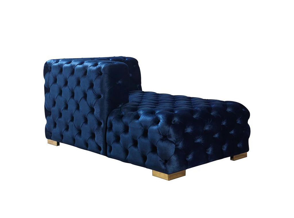 Neva Velvet Blue Sectional