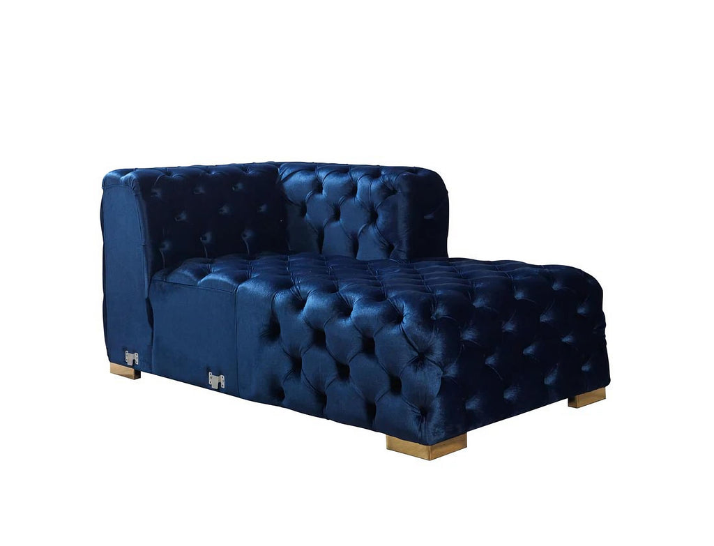 Neva Velvet Blue Sectional