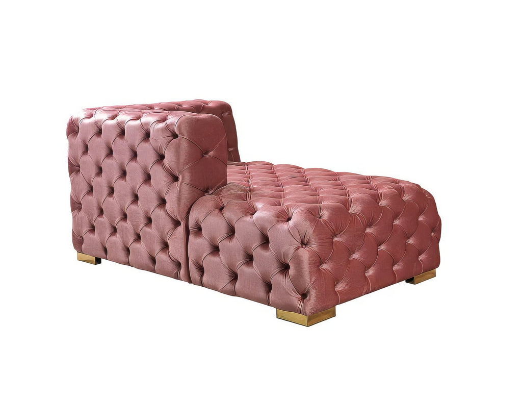 Neva Velvet Pink Sectional