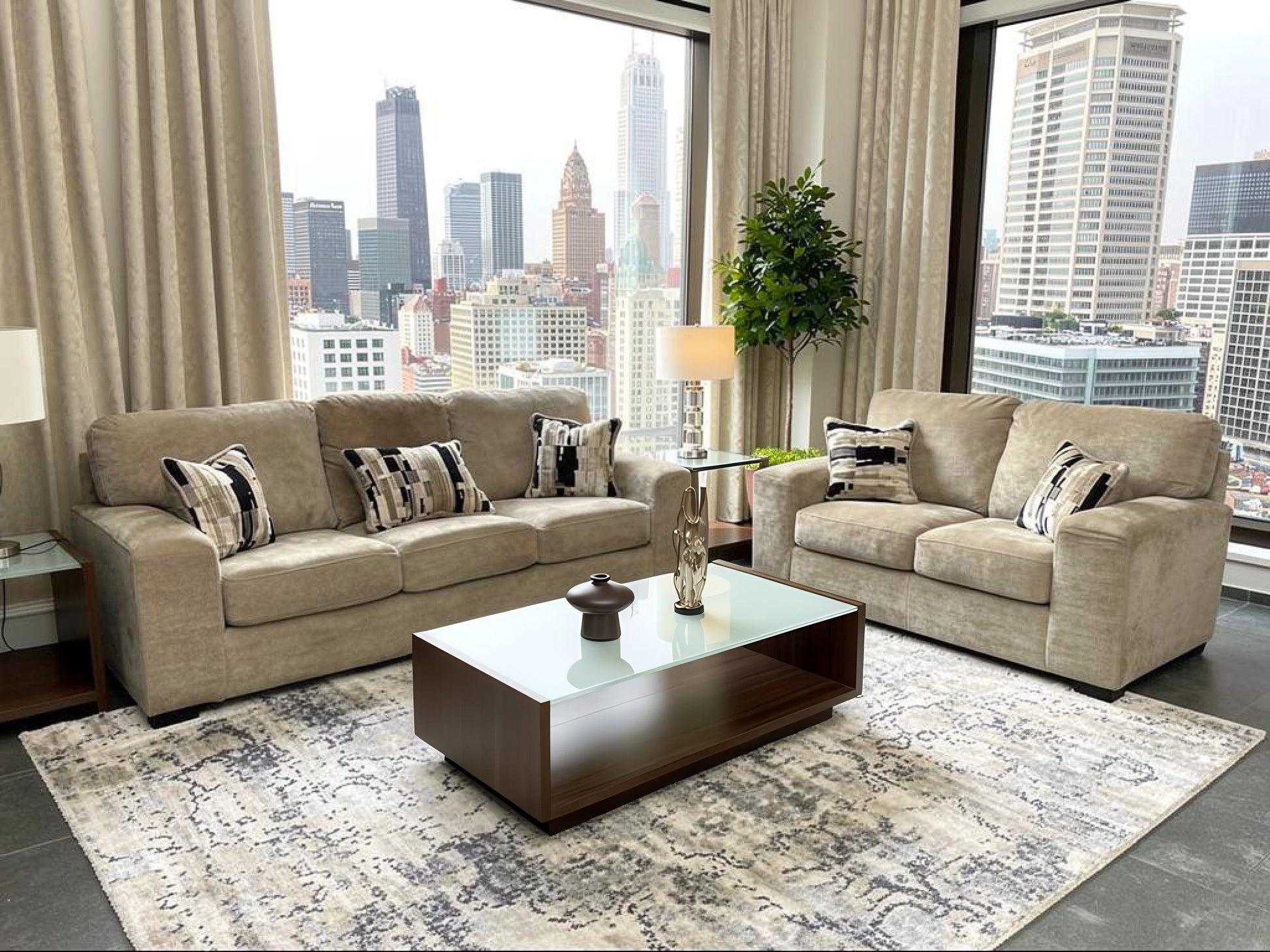 Austin Sofa and Loveseat