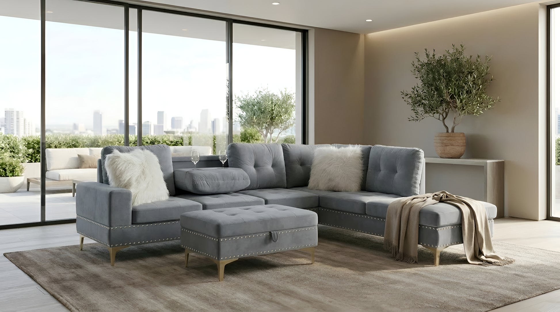 Joy Sectional Chaise