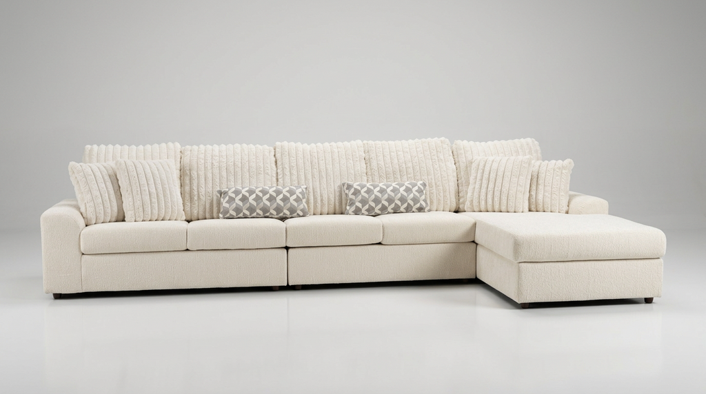 Beige Brady Sectional 3pcs