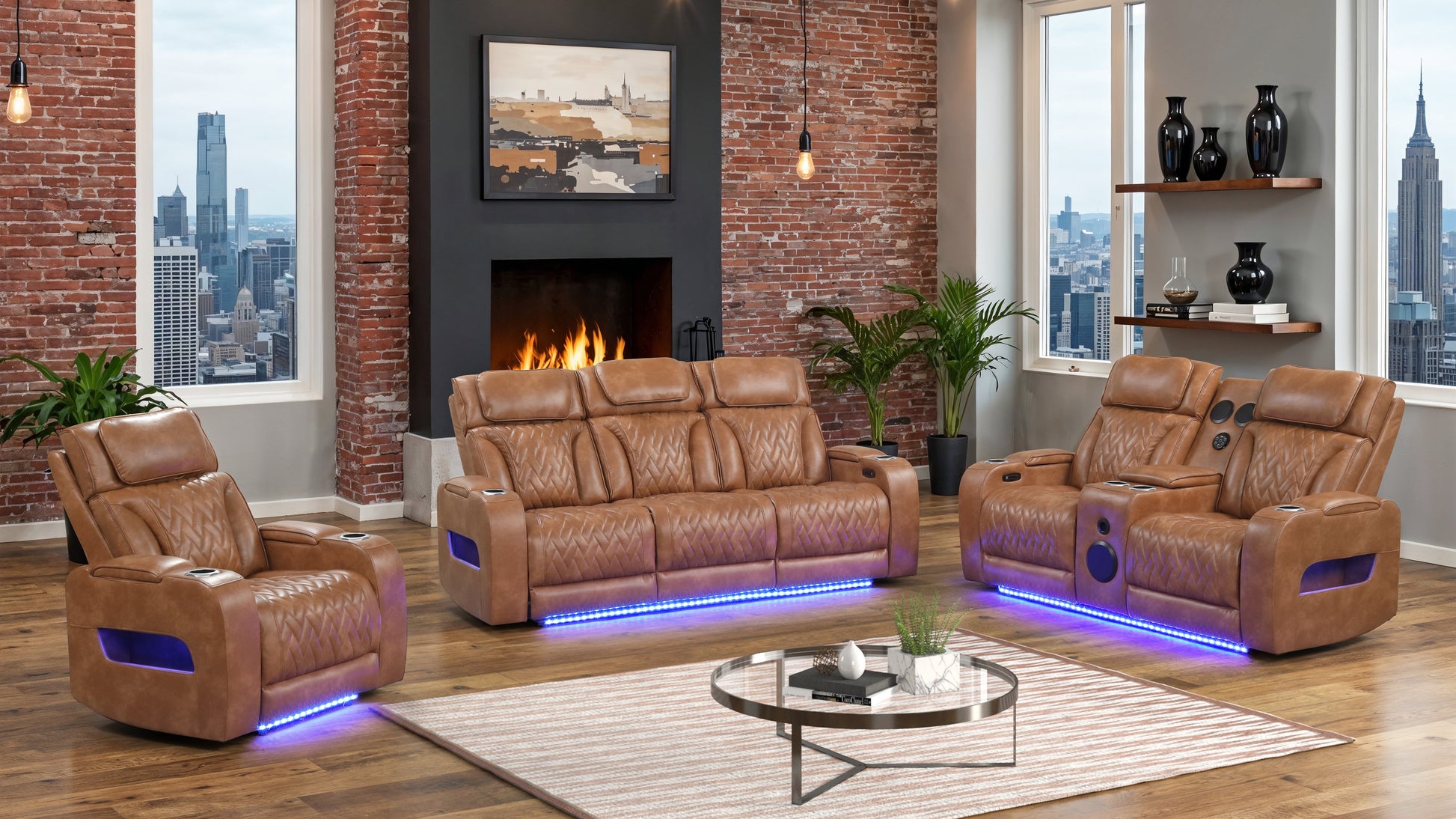 Skyline 3- Piece Living Room Set