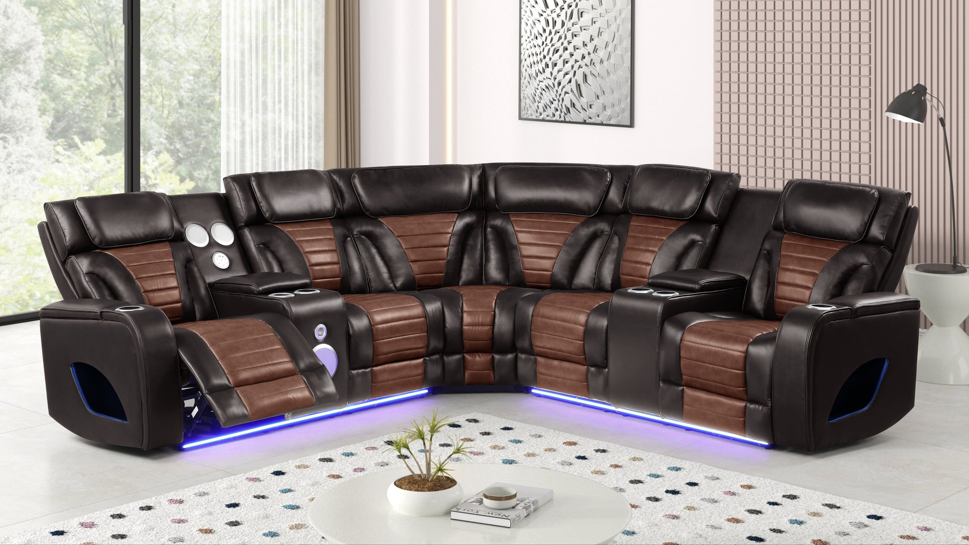 Robin Brown Reclinig Sectional
